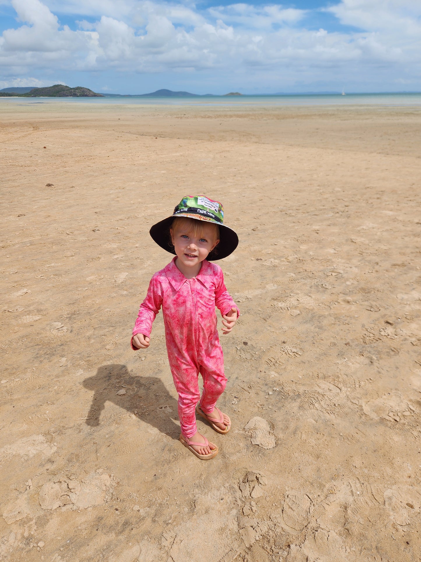 Fishing & Outdoor Romper - Pink Lagoon